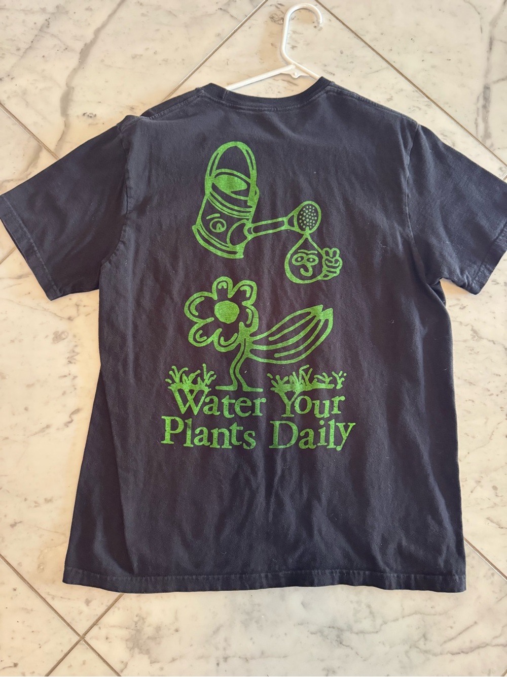 Altru Black T-Shirt with Green Logo Print - Picture 3 of 3